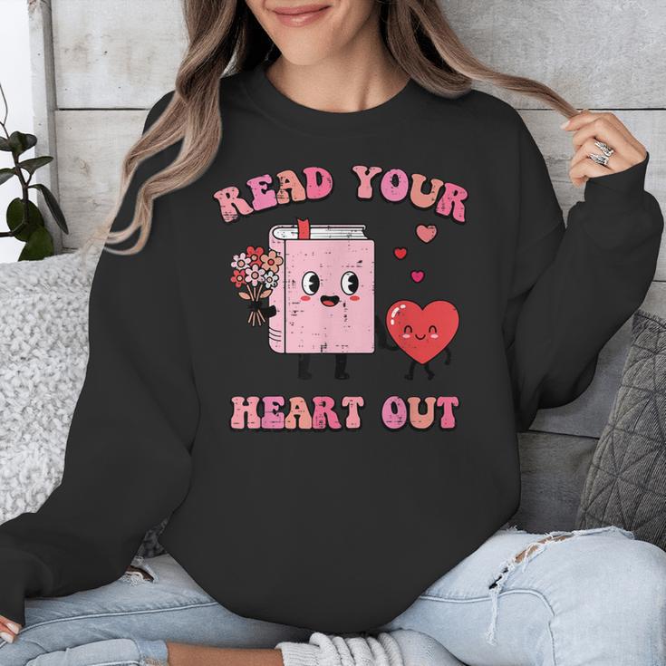 Valentines Day Book Read Your Heart Out Women Men Kids Unisex Sweatshirt Valentines Day Book Read Your Heart Out Women Men Kids Unisex Sweatshirt