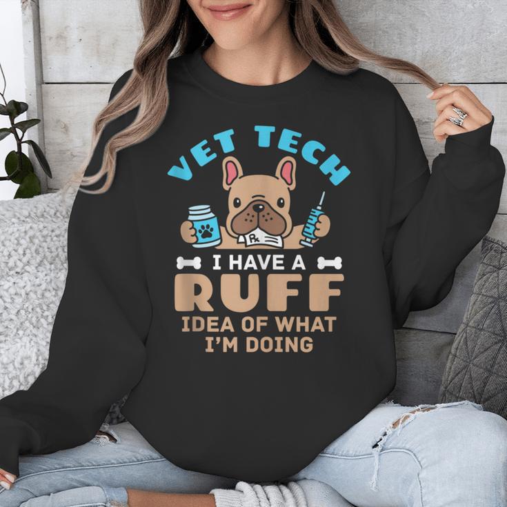 Vet Tech Veterinary Technician Graduation Ruff Idea Unisex Sweatshirt