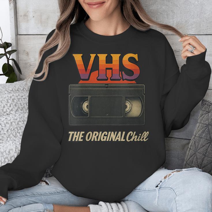 VHS Tape Nostalgia Old School Technology Humor Unisex Sweatshirt