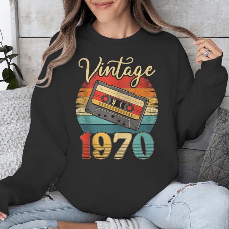 Vintage 1970 Retro Cassette Tape 70s Born Nostalgia Birthday Unisex Sweatshirt Vintage 1970 Retro Cassette Tape 70s Born Nostalgia Birthday Unisex Sweatshirt
