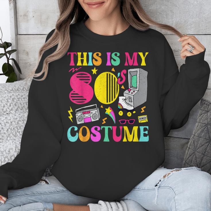 Vintage 80s Vibes Costume Nostalgia 1980s Fashion Cassette Unisex Sweatshirt