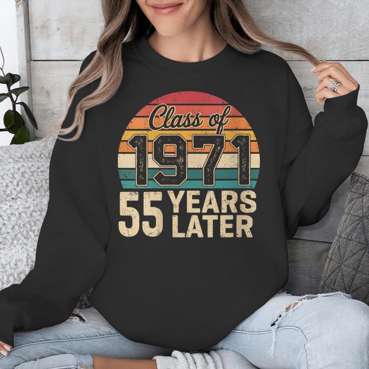 Vintage Class Of 1971 55 Years Later Reunion 55th Graduation Unisex Sweatshirt
