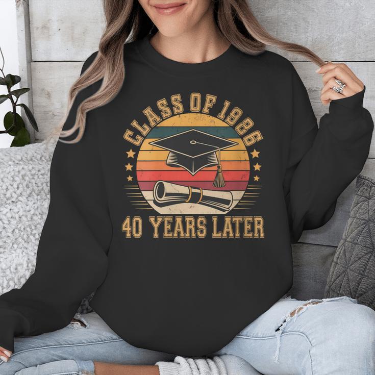 Vintage Class Of 1986 40 Years Later Reunion 40th Graduation Unisex Sweatshirt