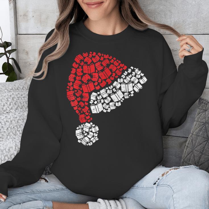 Vintage Retro Christmas Book Xmas Santa Hat Pajama Holiday Unisex Sweatshirt Vintage Retro Christmas Book Xmas Santa Hat Pajama Holiday Unisex Sweatshirt