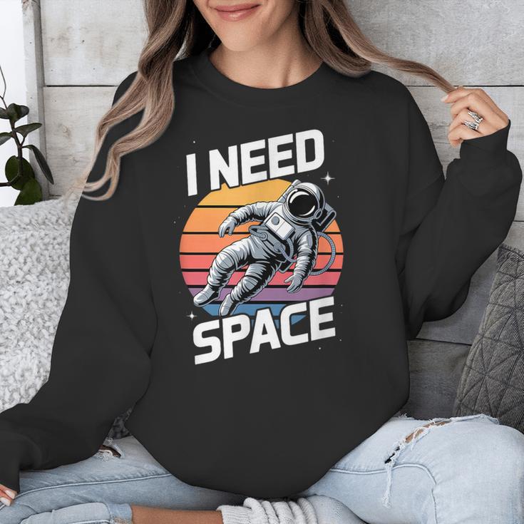 Vintage Space For Introverts I Need Space Unisex Sweatshirt Vintage Space For Introverts I Need Space Unisex Sweatshirt
