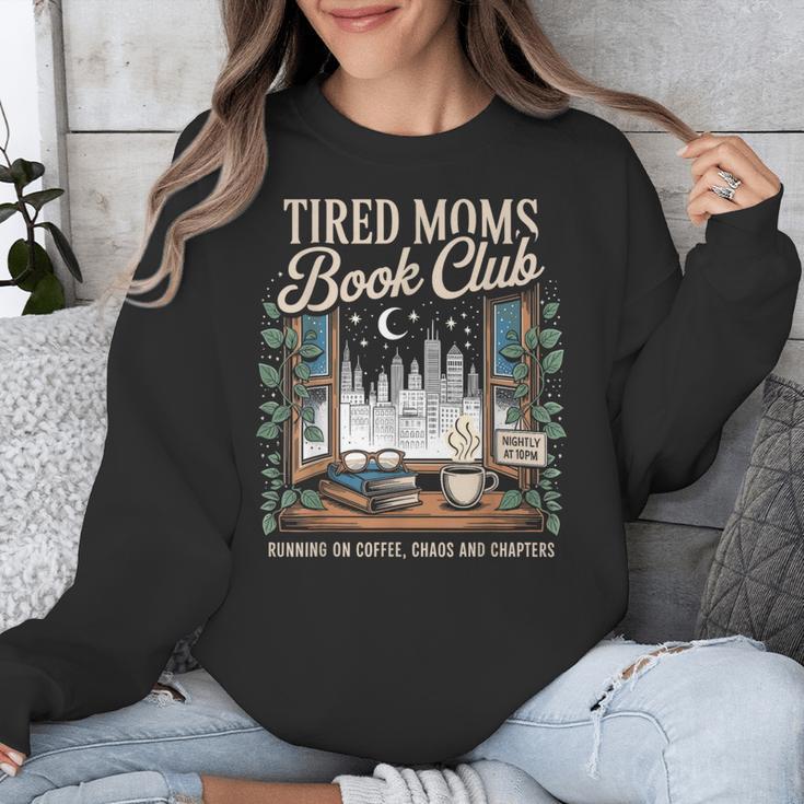 Vintage Tired Moms Book Club Bookish Booktrovert Unisex Sweatshirt