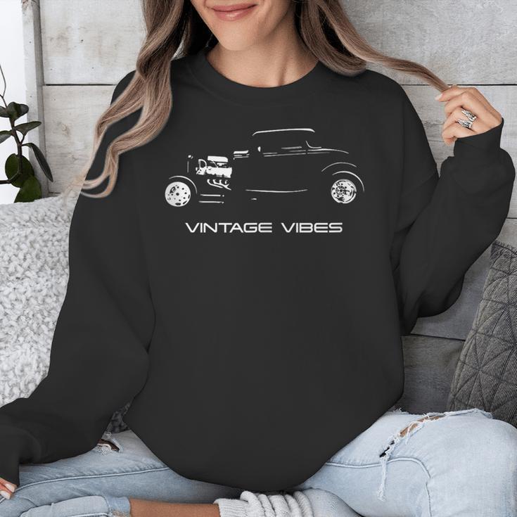 Vintage Vibes Automotive Nostalgia Classic Hotrod Car Unisex Sweatshirt Vintage Vibes Automotive Nostalgia Classic Hotrod Car Unisex Sweatshirt