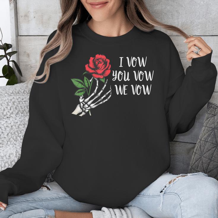 I Vow You Vow We Vow ShirtSmutty Fantasy Dark Romance Book Unisex Sweatshirt