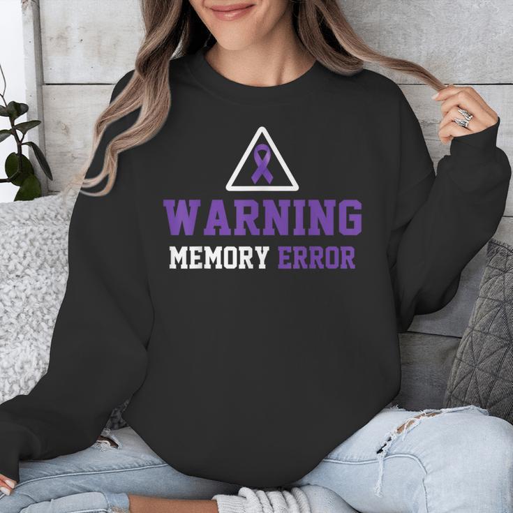 Warning Memory Error Fun Alzheimer Awareness Men Women Unisex Sweatshirt