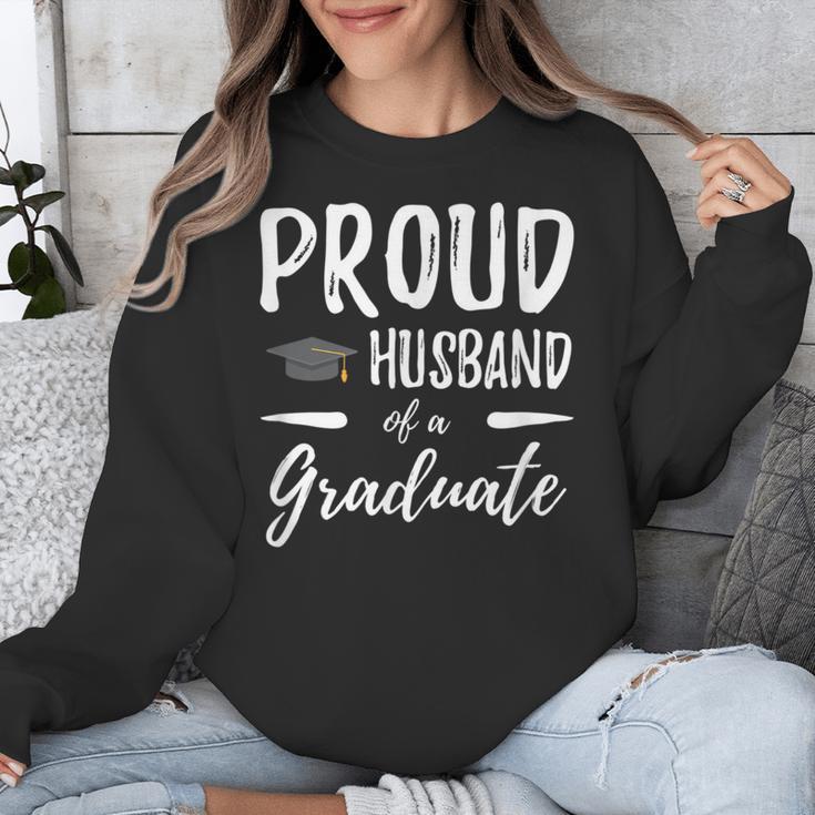 Wife's Graduation Shirt 2018 Proud Husband Of a Graduate Unisex Sweatshirt