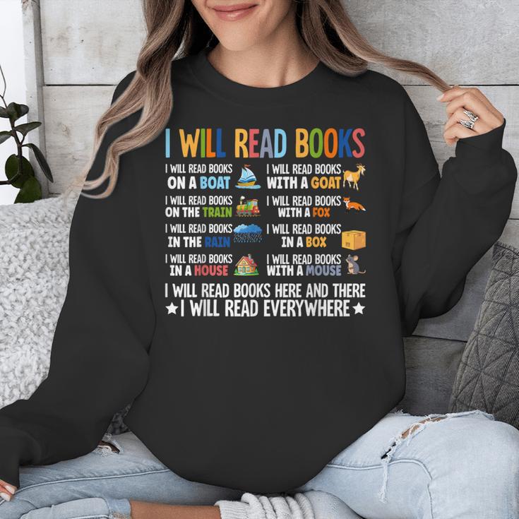 I Will Read Books On A Boat Fun Reading Lover Unisex Sweatshirt