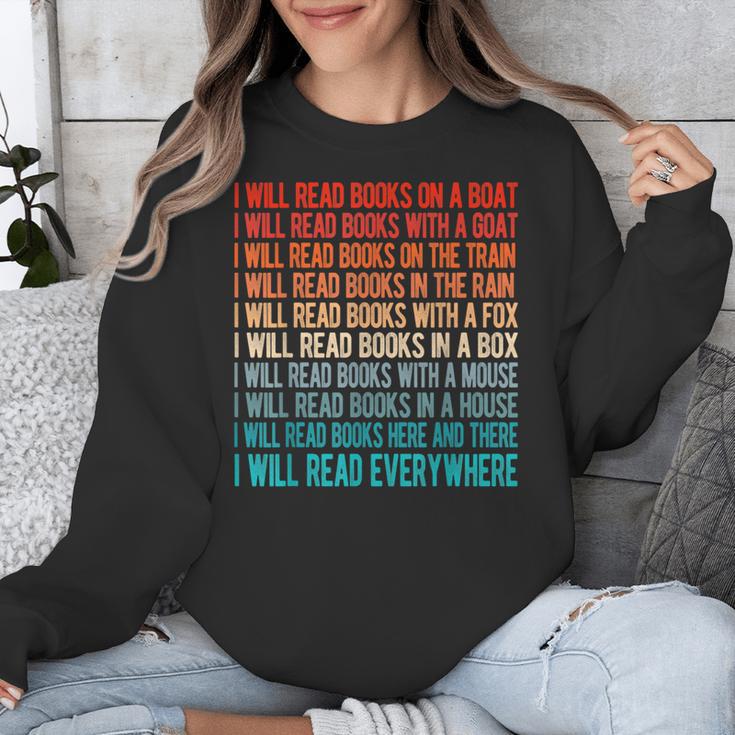 I Will Read Books On A Boat Kids Reading Unisex Sweatshirt