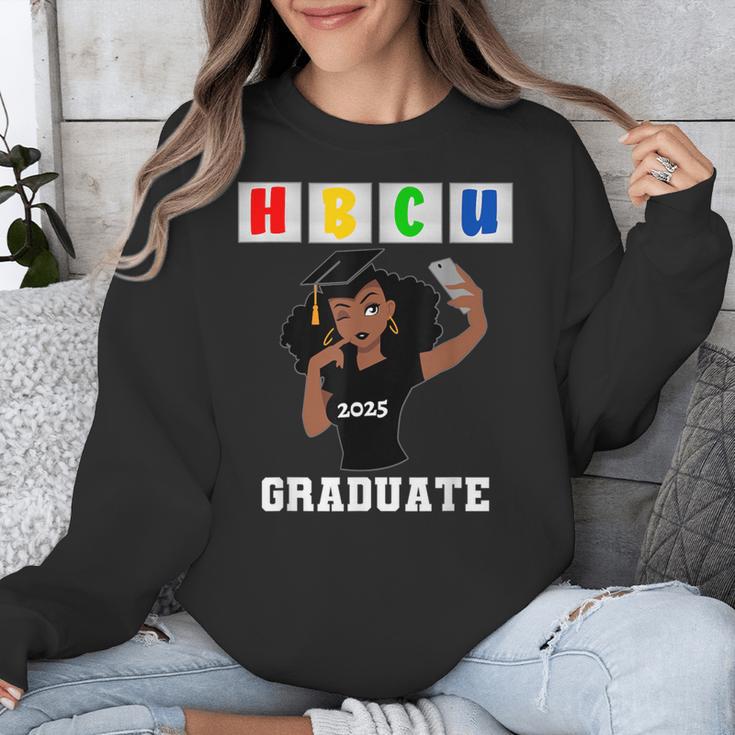 Women HBCU Grad 2025 College Graduation Apparel Unisex Sweatshirt