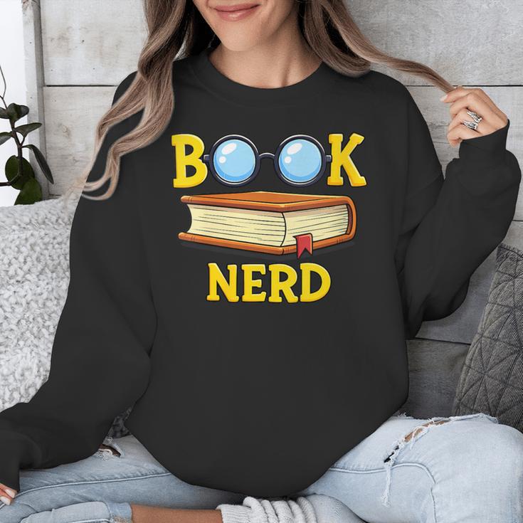 Women's Adorable Book Nerd Typography Minimalist Library Lover Unisex Sweatshirt Women's Adorable Book Nerd Typography Minimalist Library Lover Unisex Sweatshirt