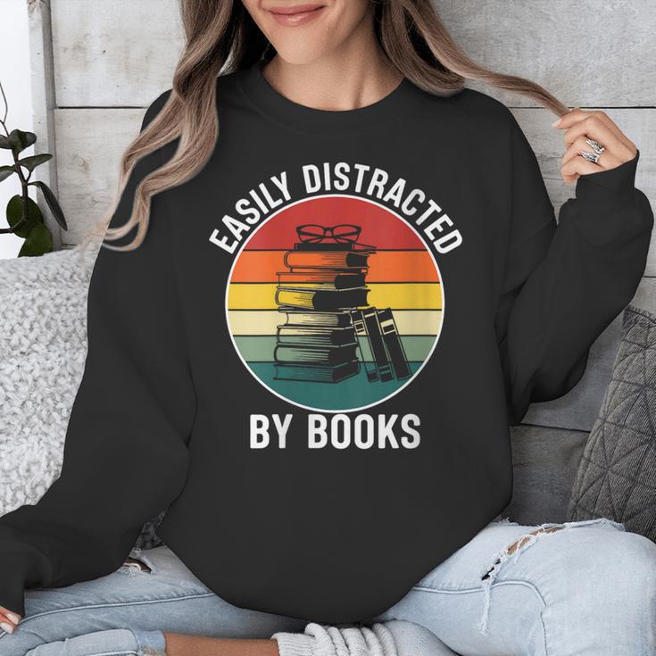 Women's Easily Distracted By Books Unisex Sweatshirt Women's Easily Distracted By Books Unisex Sweatshirt