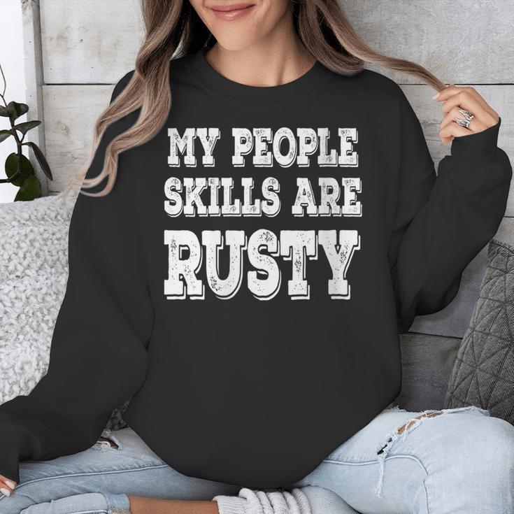 Women's My People Skills Are Rusty Introvert SPN Moments Unisex Sweatshirt