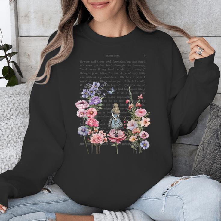 Wonderland Garden & Vintage Textbook Unisex Sweatshirt