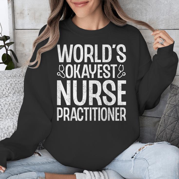 World's Okayest Nurse Practitioner NP Graduation Unisex Sweatshirt
