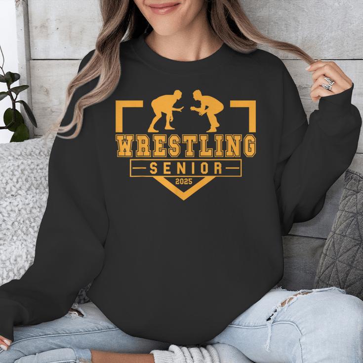 Wrestling Senior Night Wrestling Senior 2025 Graduation 17 Unisex Sweatshirt