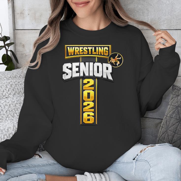Wrestling Senior Night Senior 2026 Faith Cross Graduation Unisex Sweatshirt