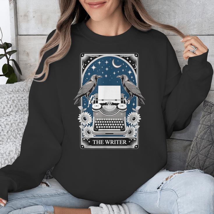 The Writer Typewriter Crow Writing Journalist Book Writer Unisex Sweatshirt