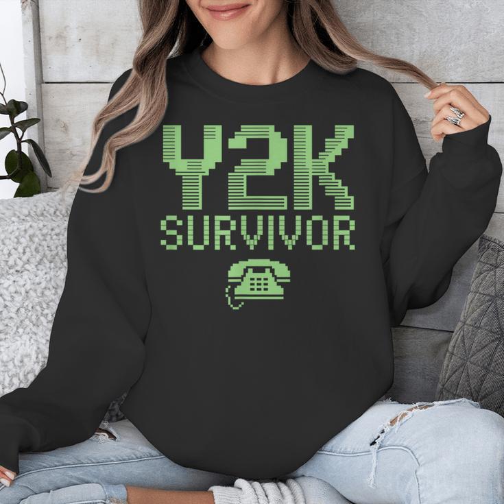 Y2K Survivor 2000s Nostalgia Retro Vintage Nostalgic Unisex Sweatshirt