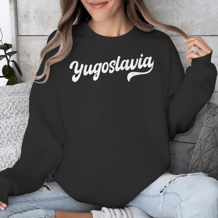 Yugoslavia Typeset Proud Yugoslav Nostalgia Unisex Sweatshirt