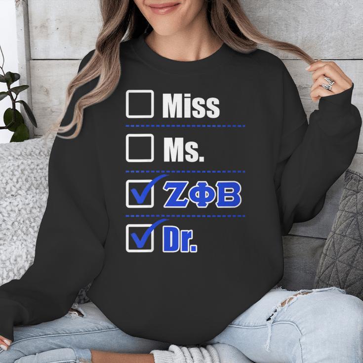 Zeta Phi Beta Doctor Graduation Zeta Phi Beta HBCU Doctor Unisex Sweatshirt