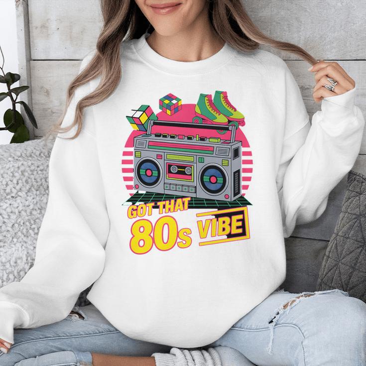 1980s 80s Reunion Nostalgia Memories Music School Grew Up Premium Tri-Blend Unisex Sweatshirt