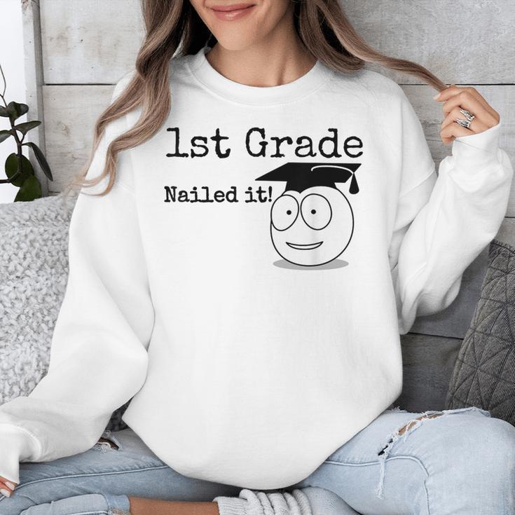 1st Grade Nailed It Kids Graduation TShirt Second Grade Unisex Sweatshirt