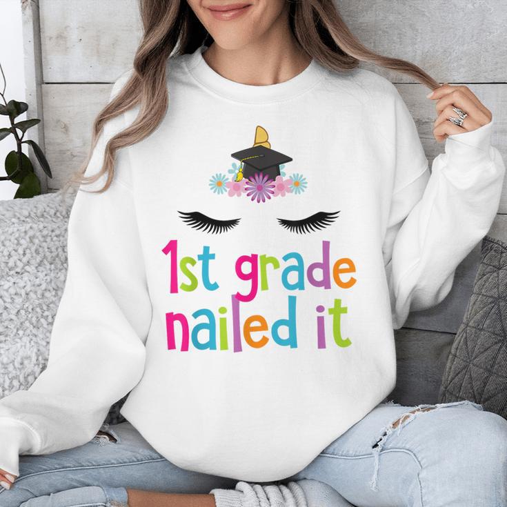 1st Grade Nailed ItShirt Unicorn Graduation Class Of 2018 Unisex Sweatshirt