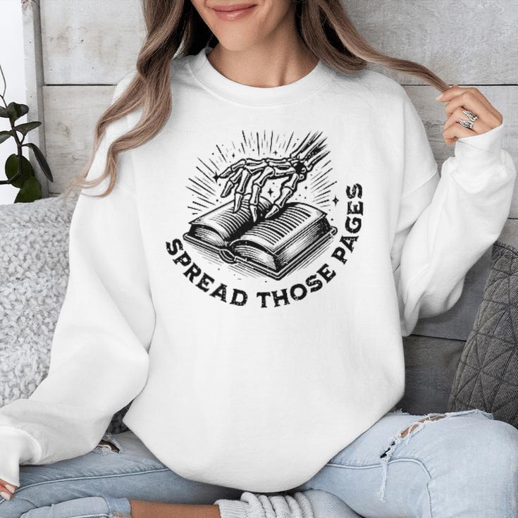 2 SIDES I Look Better Bent Over A Book Saying Quote Unisex Sweatshirt