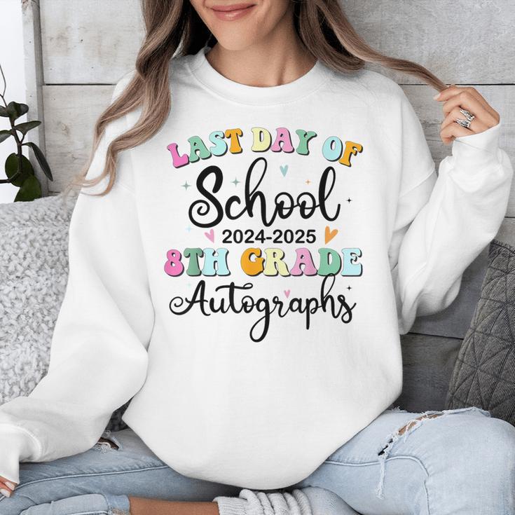 2026 Last Day Of School Autograph 8th Grade Graduation Party Unisex Sweatshirt