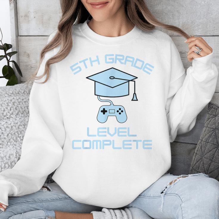 5th Grade Level Complete Fifth Grade Gamer Graduation Day Unisex Sweatshirt