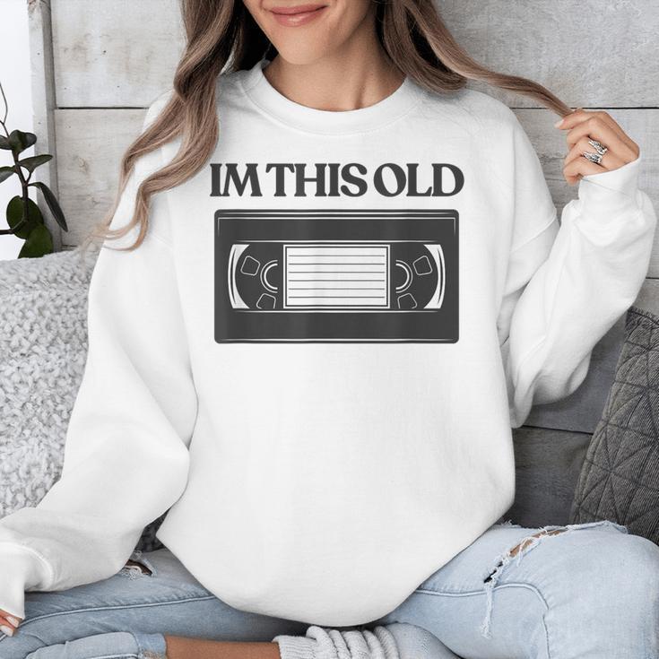 80s VHS Video Cassette Nostalgia Unisex Sweatshirt