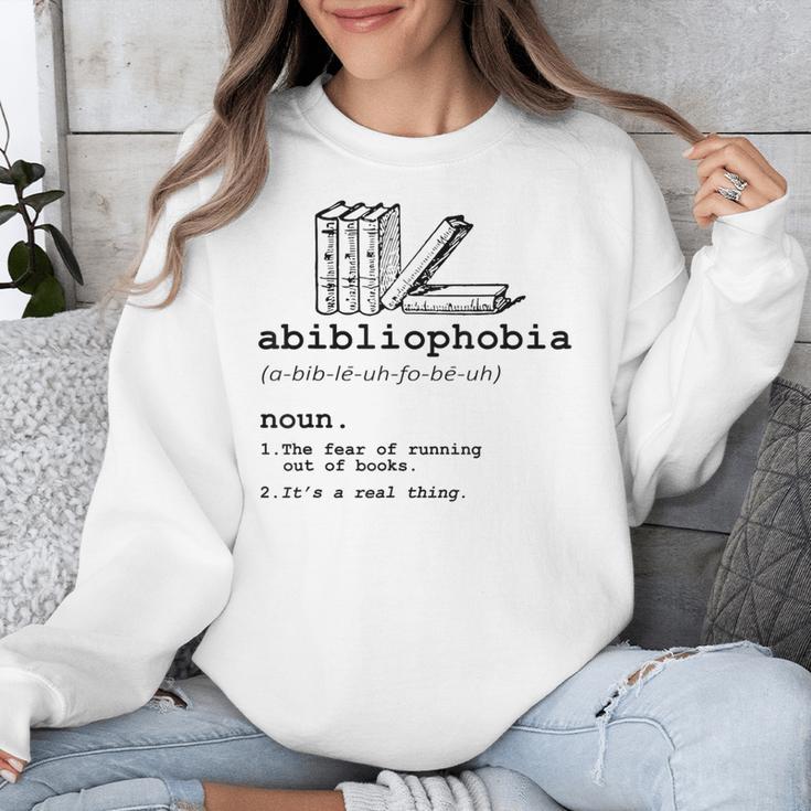 Abibliophobia The Fear Of Running Out Of Books Unisex Sweatshirt Abibliophobia The Fear Of Running Out Of Books Unisex Sweatshirt