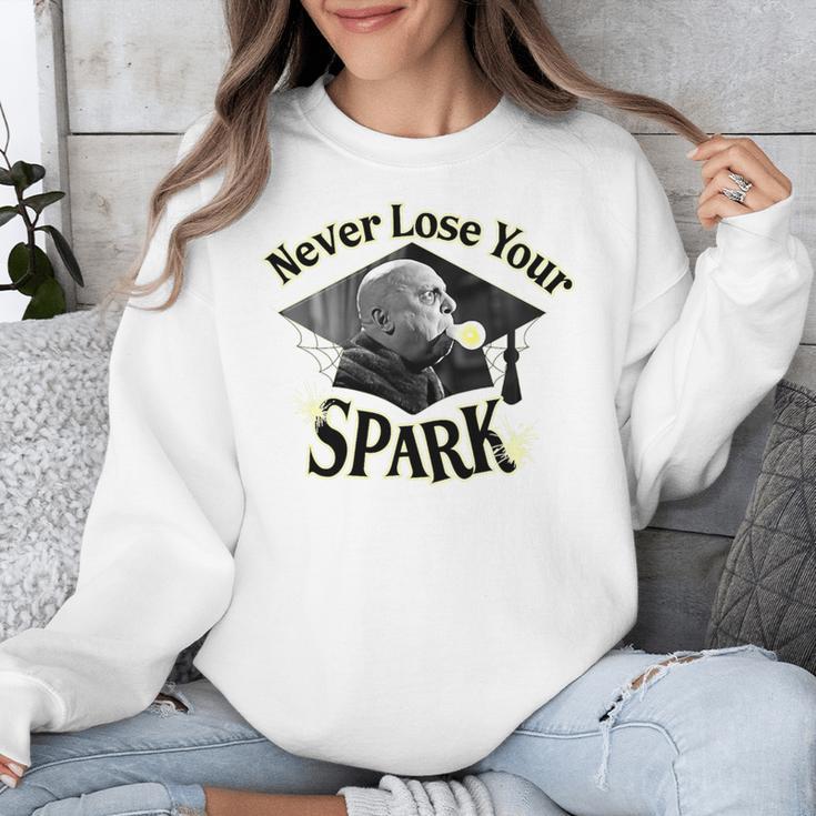 The Addams Family TV Series – Uncle Fester Graduation Spark Premium Unisex Sweatshirt
