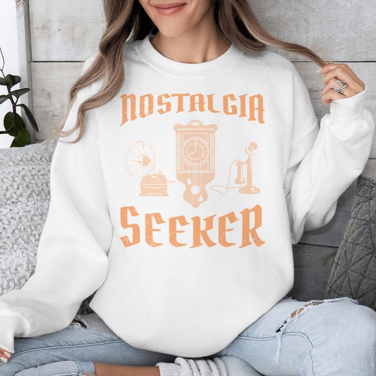 Antique NOSTALGIA SEEKER Antique Collector Unisex Sweatshirt Antique NOSTALGIA SEEKER Antique Collector Unisex Sweatshirt
