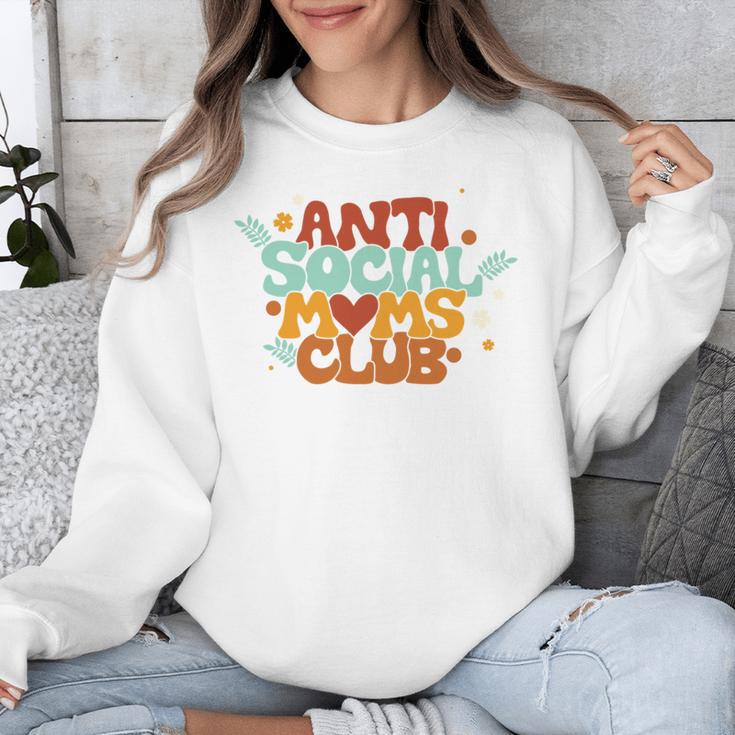 Antisocial Moms Club Introvert Mom Mothers Introverted Retro Unisex Sweatshirt Antisocial Moms Club Introvert Mom Mothers Introverted Retro Unisex Sweatshirt