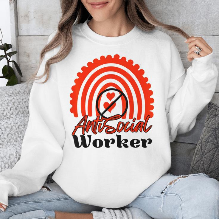 AntiSocial Worker Anti-Social Social Worker Introvert Unisex Sweatshirt AntiSocial Worker Anti-Social Social Worker Introvert Unisex Sweatshirt
