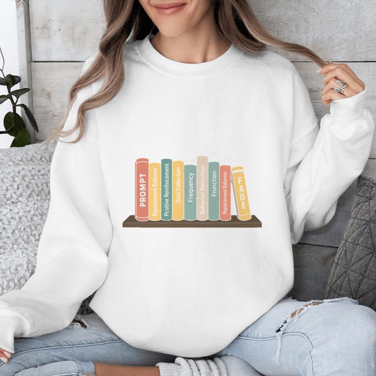 Applied Behavior Analysis Book Wildflower ABA RBT Therapist Unisex Sweatshirt Applied Behavior Analysis Book Wildflower ABA RBT Therapist Unisex Sweatshirt
