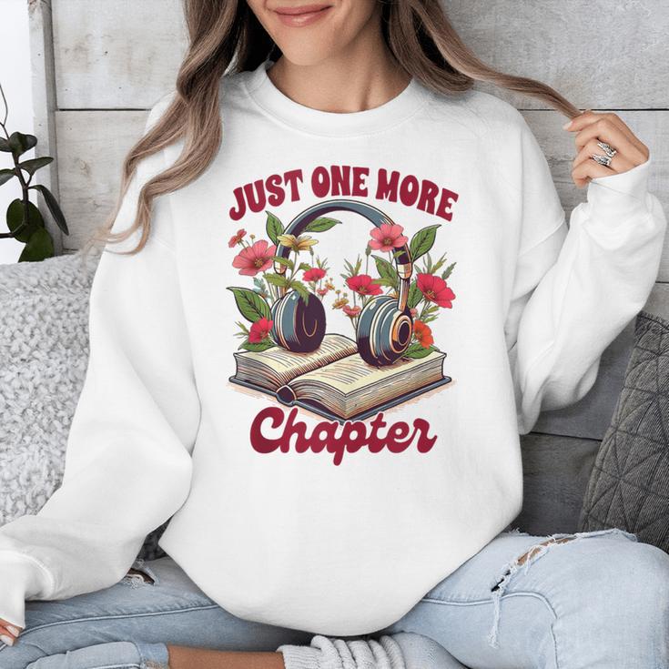 Audiobook Lover Bookish Headphones Just One More Chapter Unisex Sweatshirt Audiobook Lover Bookish Headphones Just One More Chapter Unisex Sweatshirt