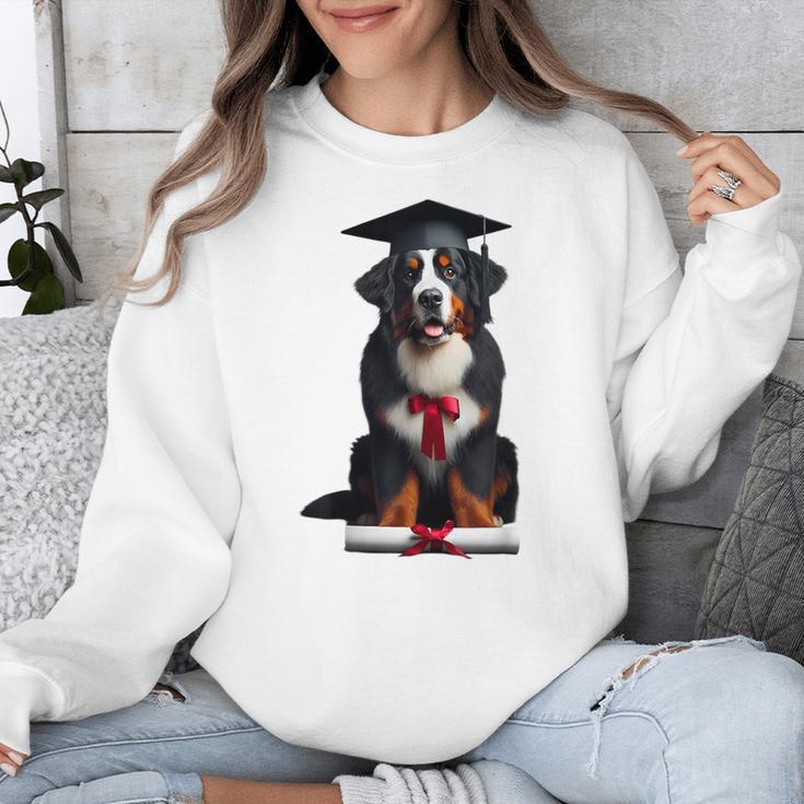 Bernese Mountain Dog Graduation Cap Graduate Training School For Men Women Girls Kids Unisex Sweatshirt
