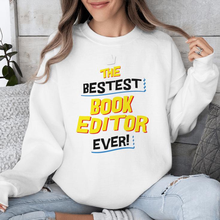 Best Book Editor Job Occupation Premium Tri-Blend Unisex Sweatshirt
