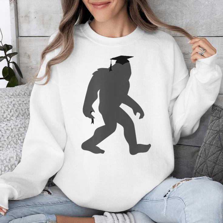 Bigfoot Graduate Shirt Cute Sasquatch Graduation Unisex Sweatshirt
