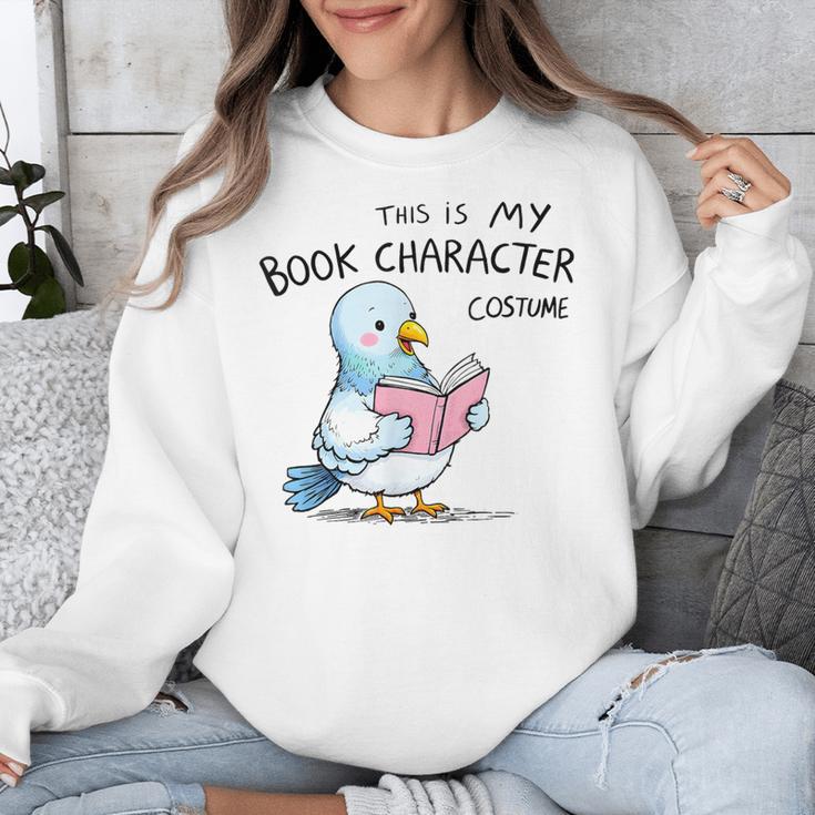 This Is My Book Character Costume I Pigeon Reading Tee Unisex Sweatshirt