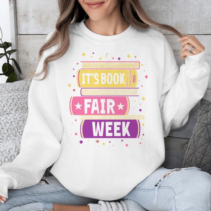 Book Fair Bookworm Library Its Book Fair Week Unisex Sweatshirt