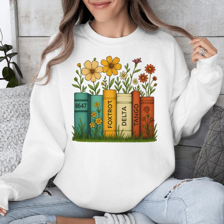 Book Flower 8647 Foxtrots Deltas Tangos Unisex Sweatshirt