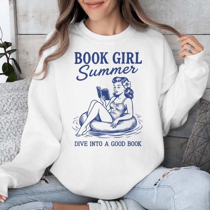 Book Girl Summer Unisex Sweatshirt