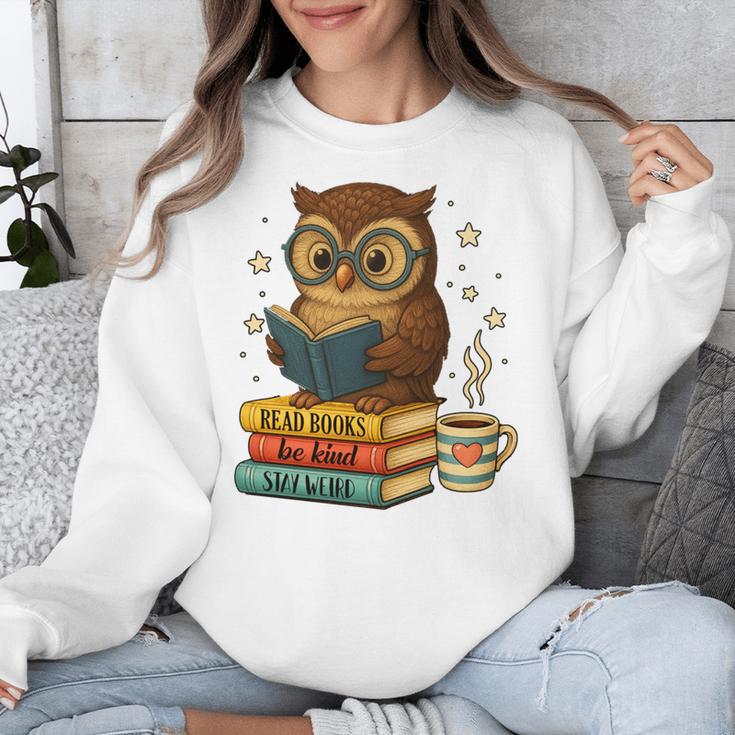 Book Lover Owl Reading Bookish Library Read Books Be Kind Unisex Sweatshirt Book Lover Owl Reading Bookish Library Read Books Be Kind Unisex Sweatshirt